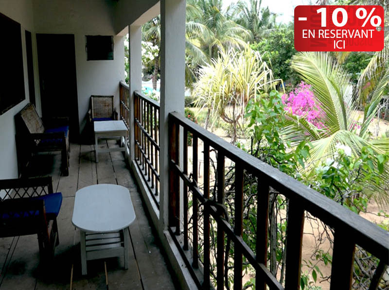 L'hôtel Awalé Plage (Grand Popo - Bénin) -Chambres Jardin single ou double ou famille